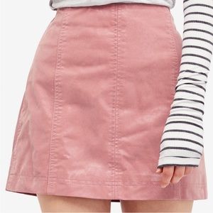 Free People Modern Femme Faux-Leather Mini Skirt